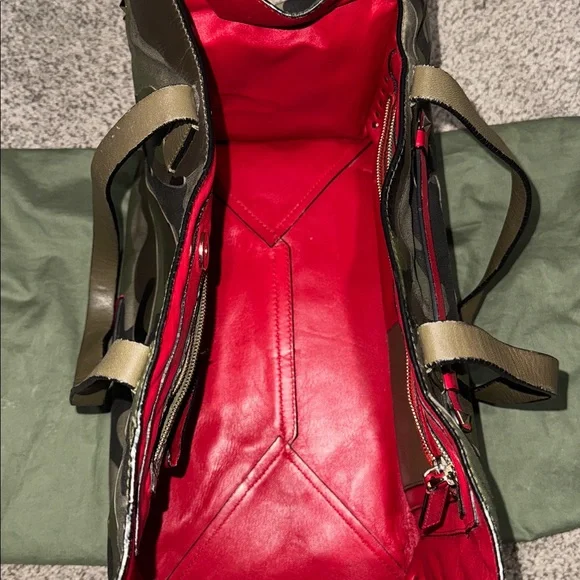 Valentino Camo Leather/Canvas Tote - Picture 8 of 16